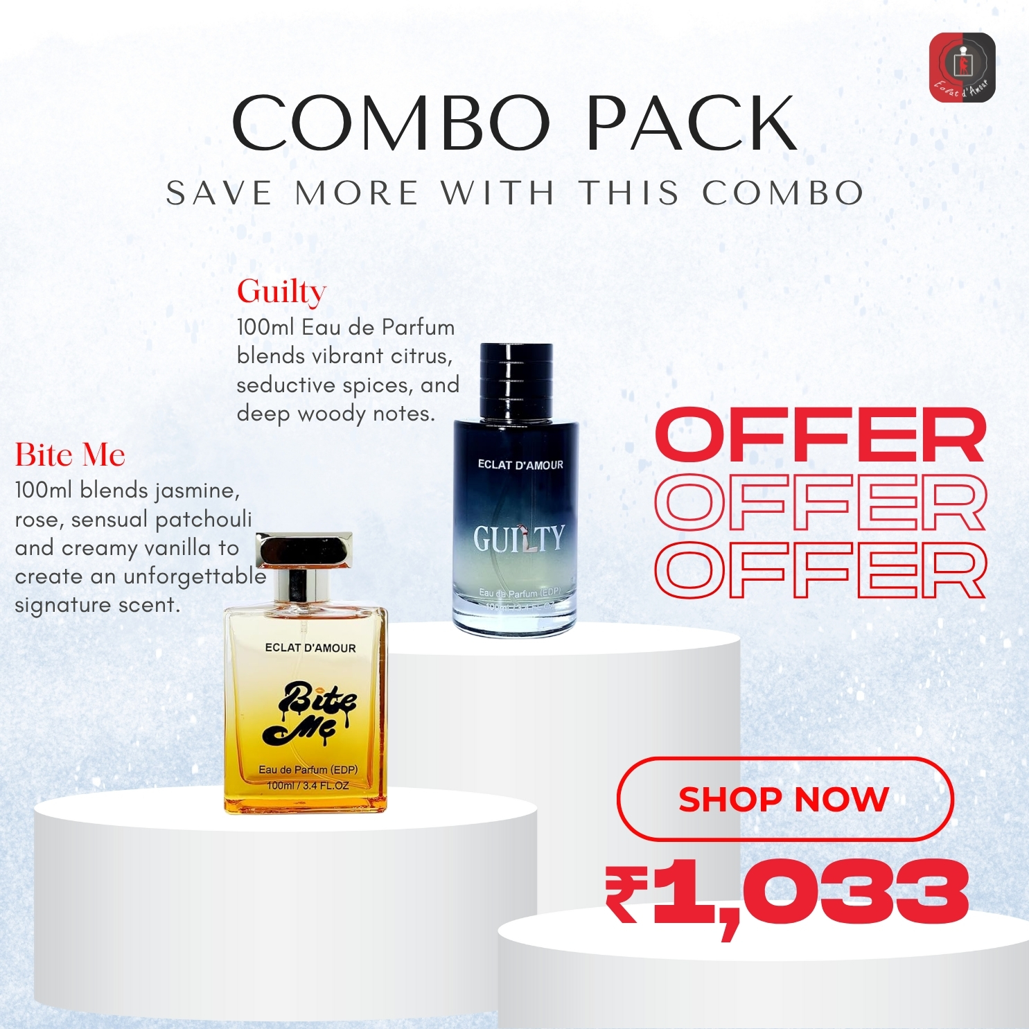 Guilty + Bite Me (2 x 100ml) – Long‑Lasting Unisex