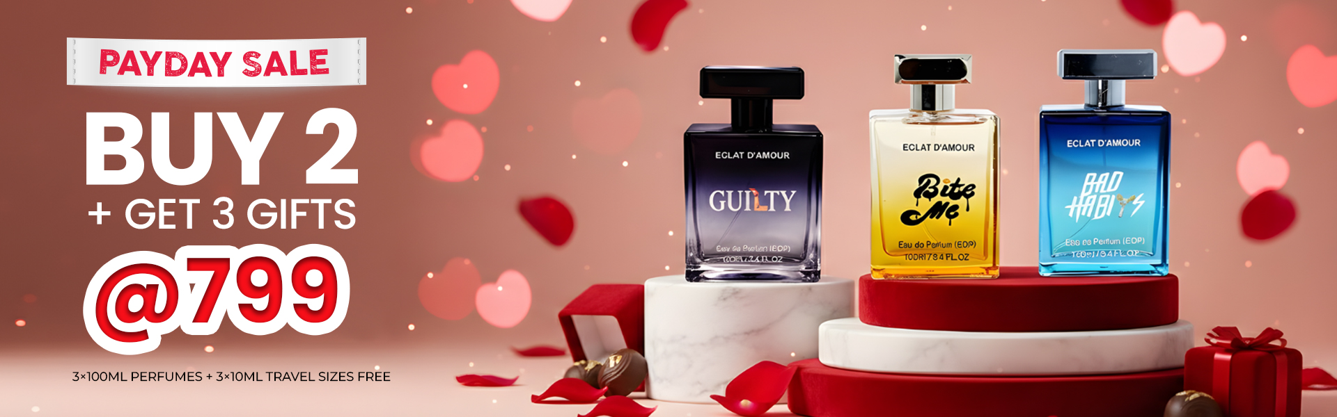 Buy 2 @₹799 & Get 3 10ml FREE - Eda Perfumes